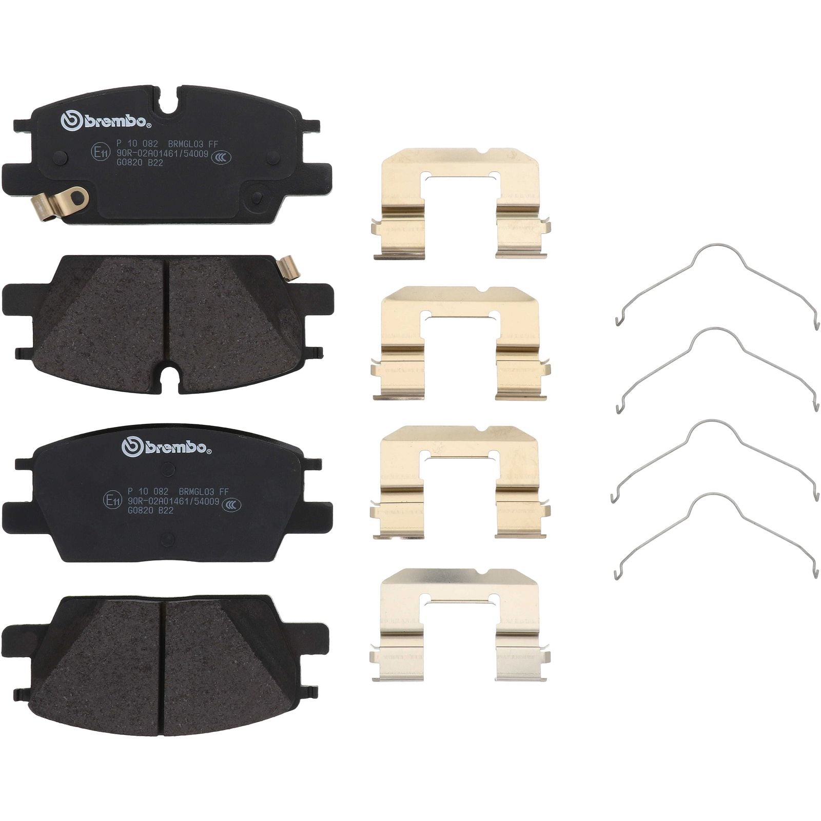PRIME Low-Met Front Disc Brake Pad Set - P10082_02