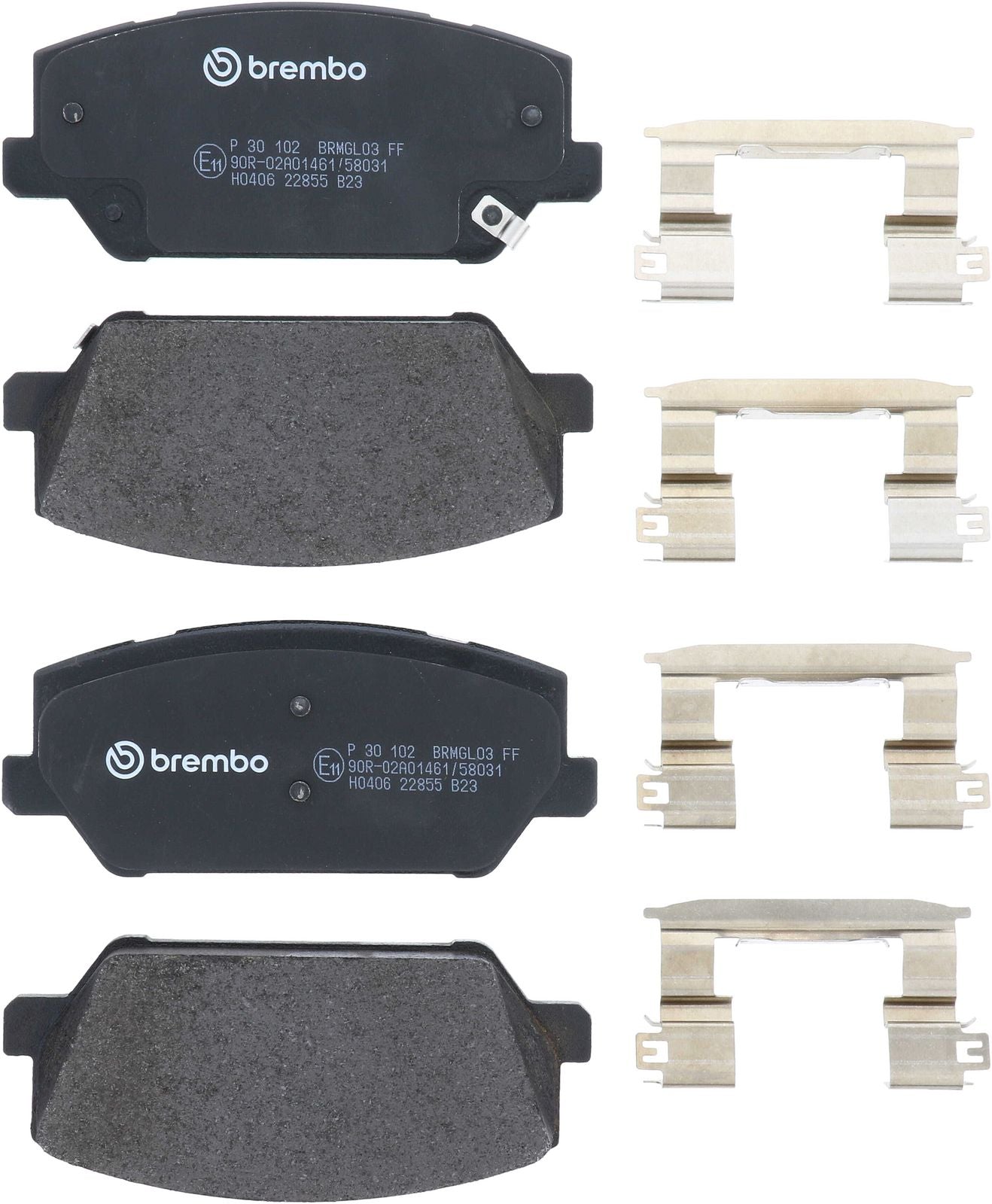 PRIME Low-Met Front Disc Brake Pad Set - P30102_01