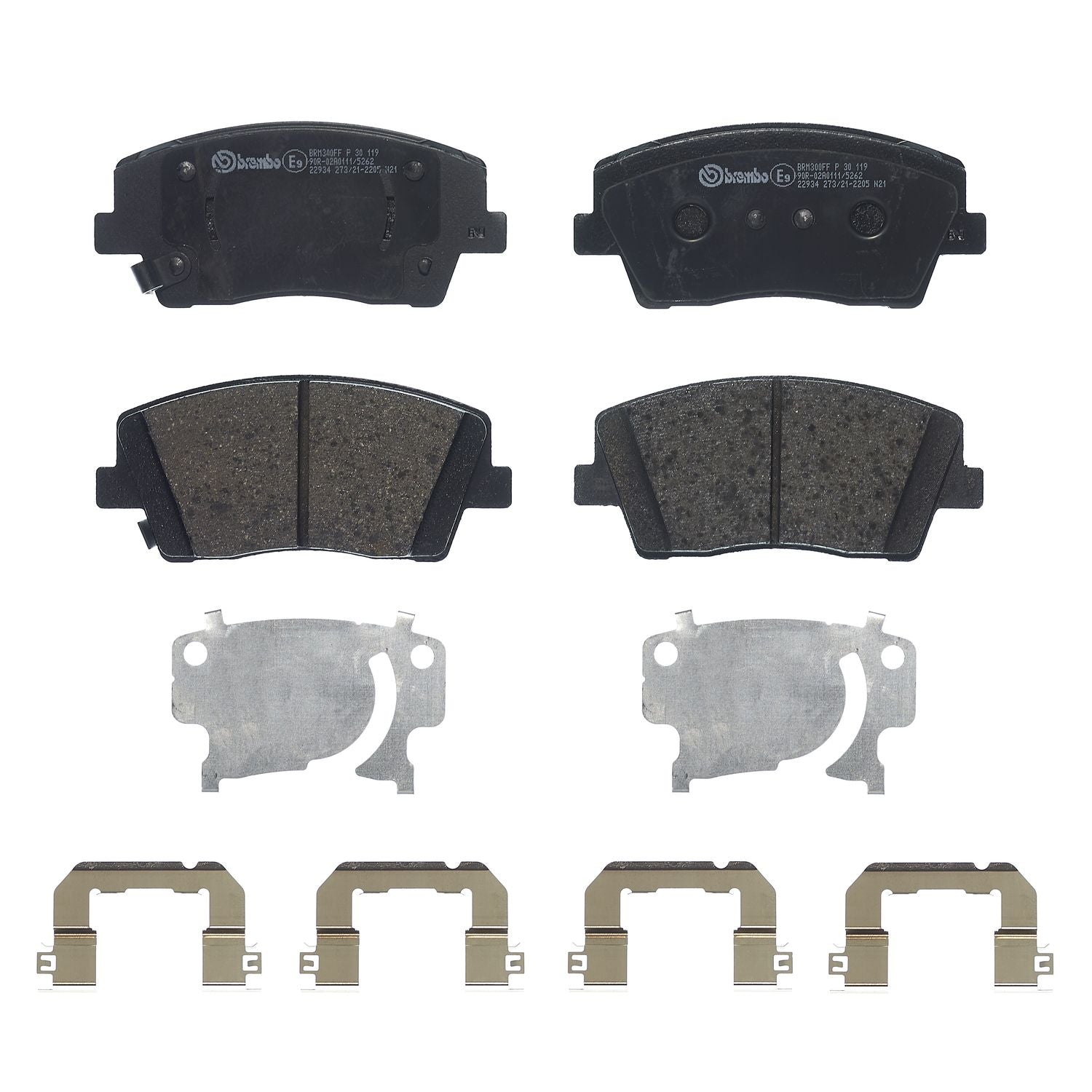PRIME Low-Met Front Disc Brake Pad Set - P30119_01
