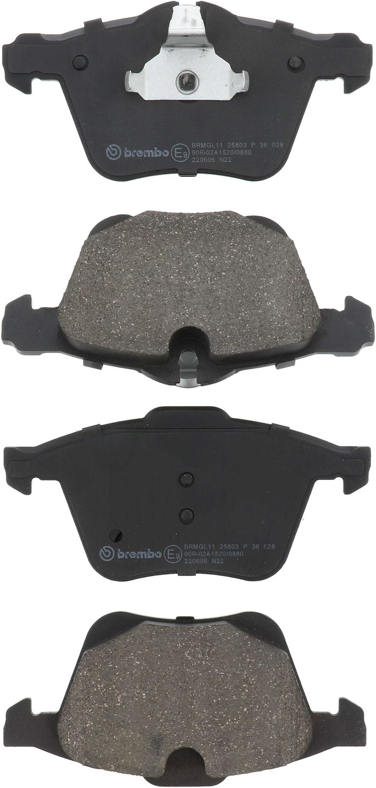PRIME Low-Met Front Disc Brake Pad Set - P36028_01