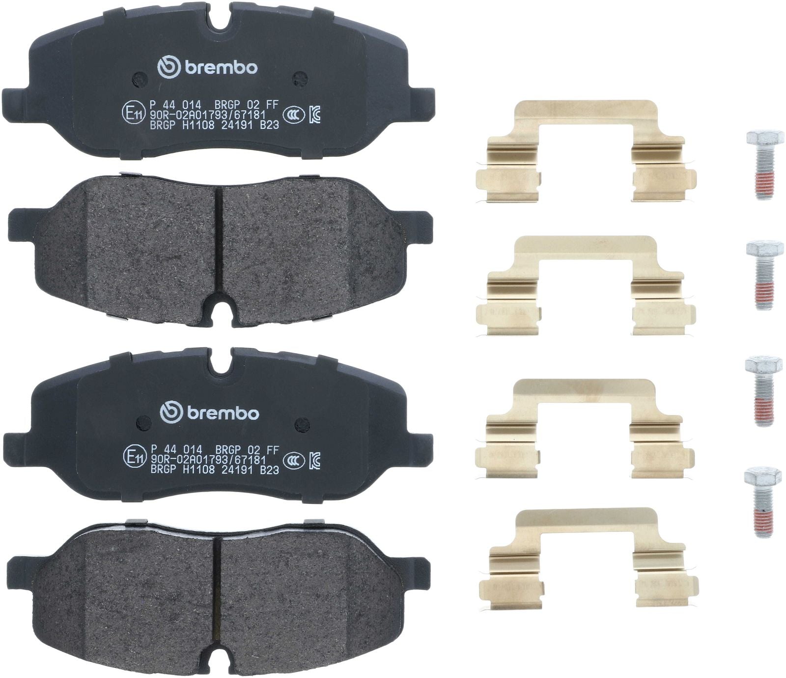 PRIME Low-Met Front Disc Brake Pad Set - P44014_01