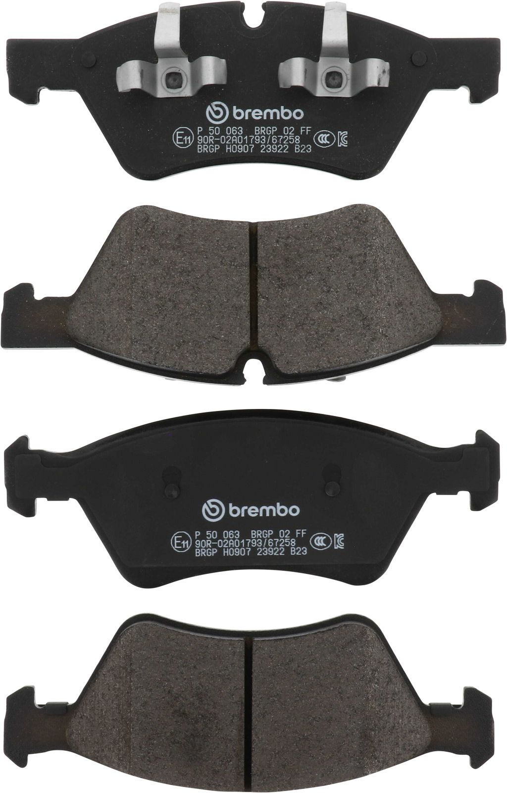 PRIME Low-Met Front Disc Brake Pad Set - P50063_01