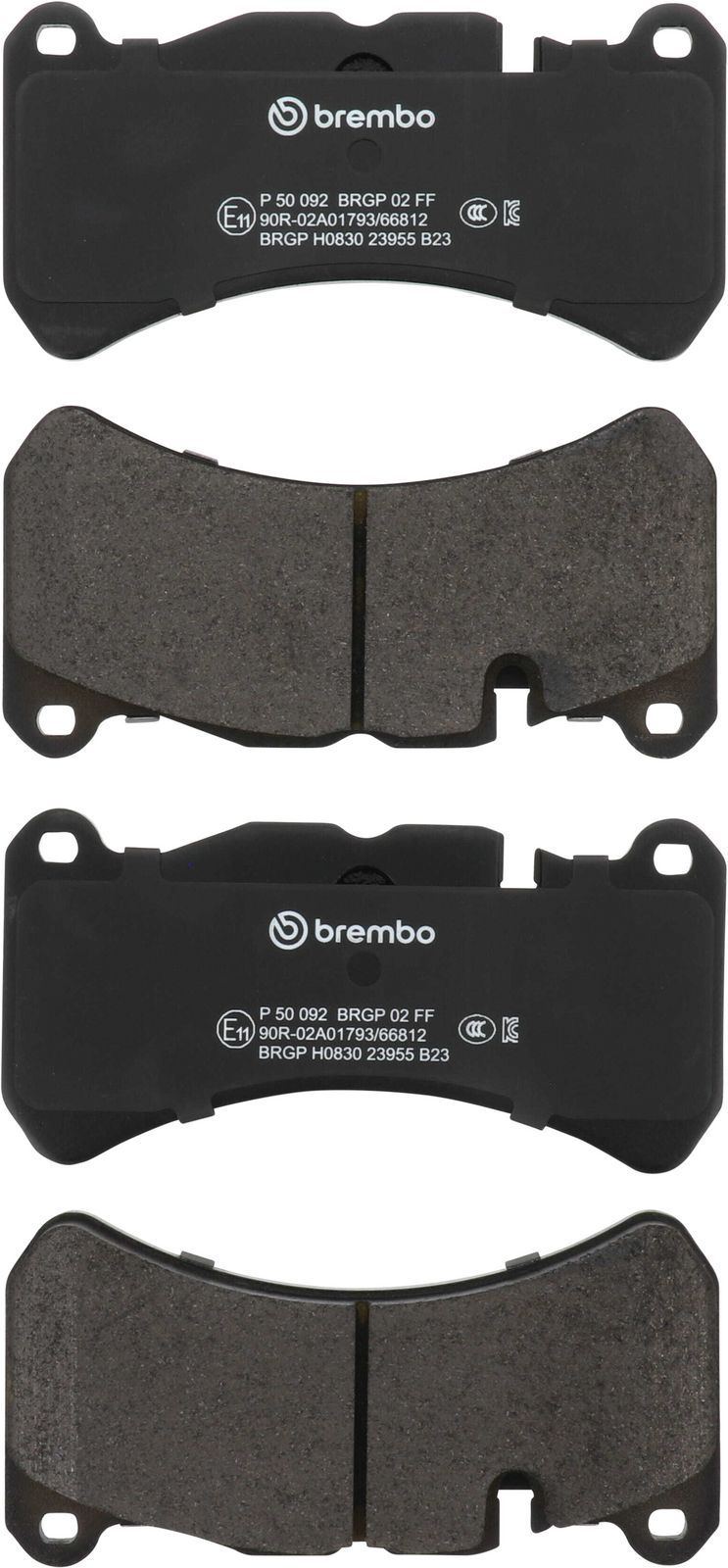 PRIME Low-Met Front Disc Brake Pad Set - P50092_01