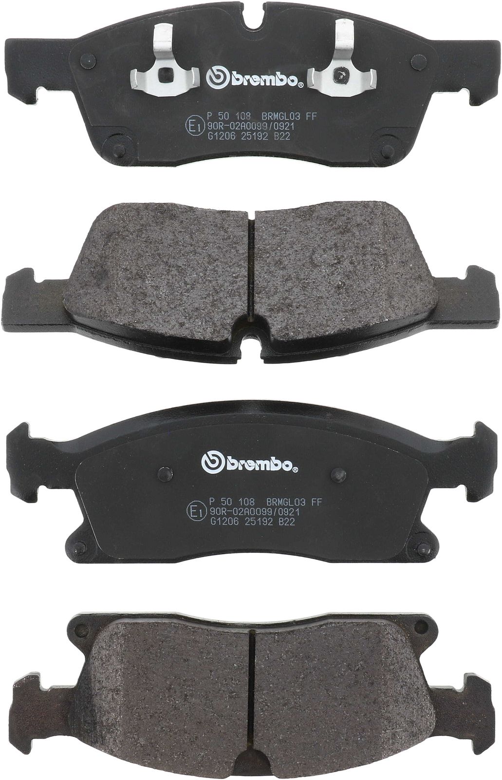 PRIME Low-Met Front Disc Brake Pad Set - P50108_01