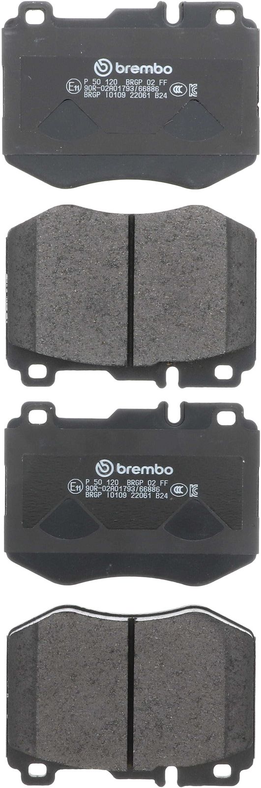 PRIME Low-Met Front Disc Brake Pad Set - P50120_01