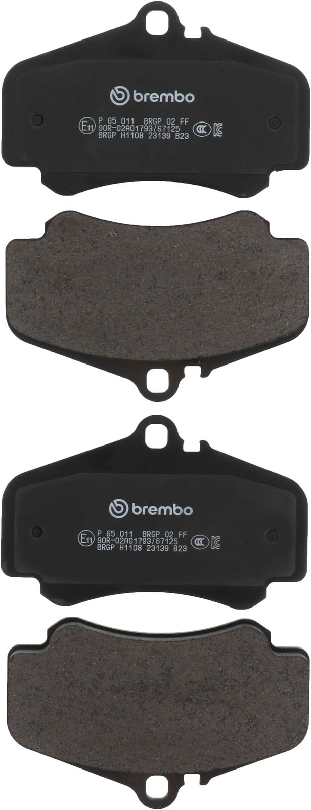 PRIME Low-Met Front Disc Brake Pad Set - P65011_01
