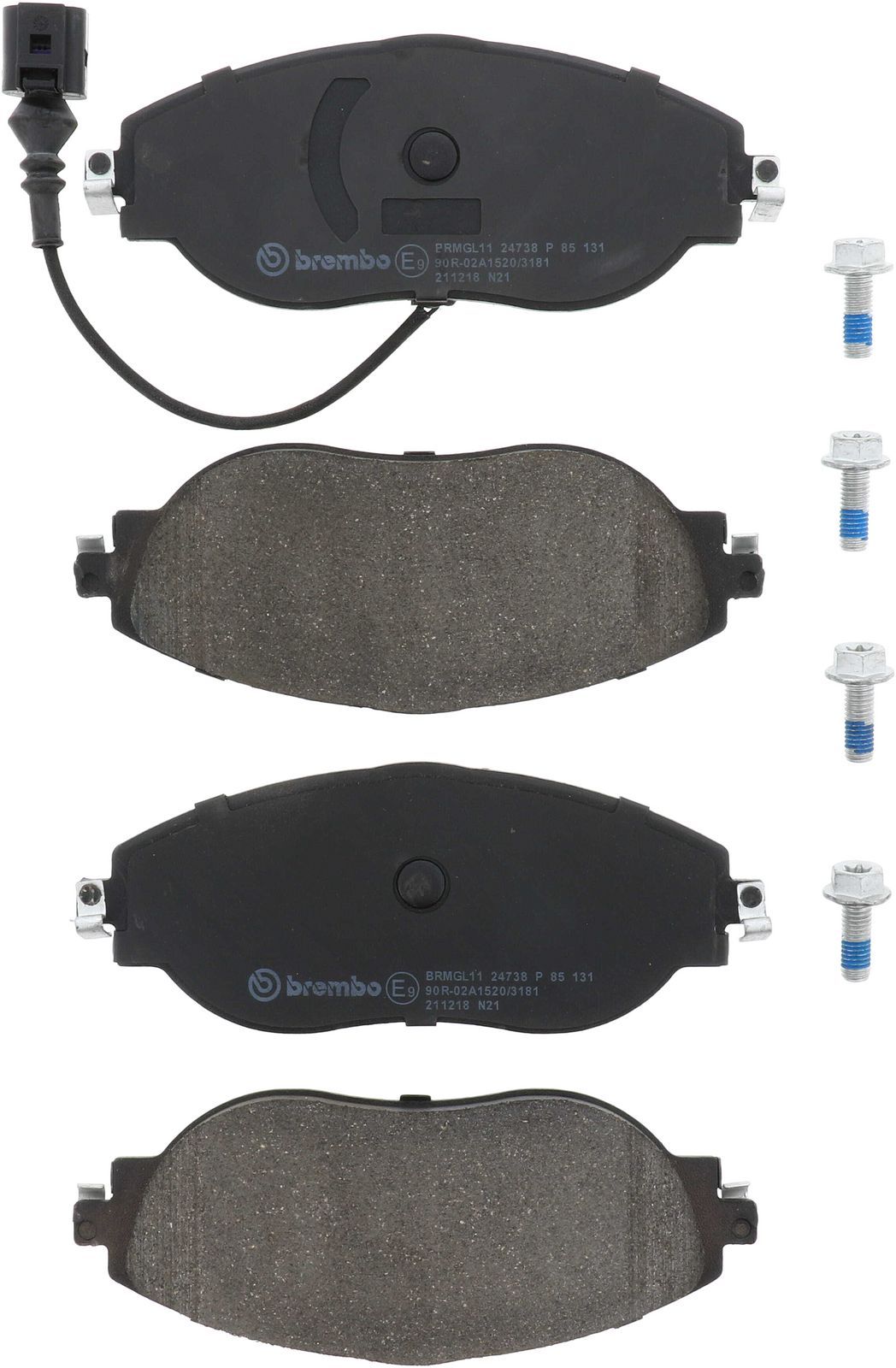 PRIME Low-Met Front Disc Brake Pad Set - P85131_01