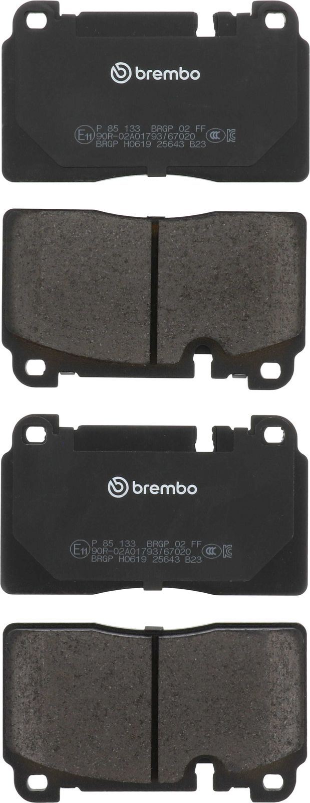 PRIME Low-Met Front Disc Brake Pad Set - P85133_01