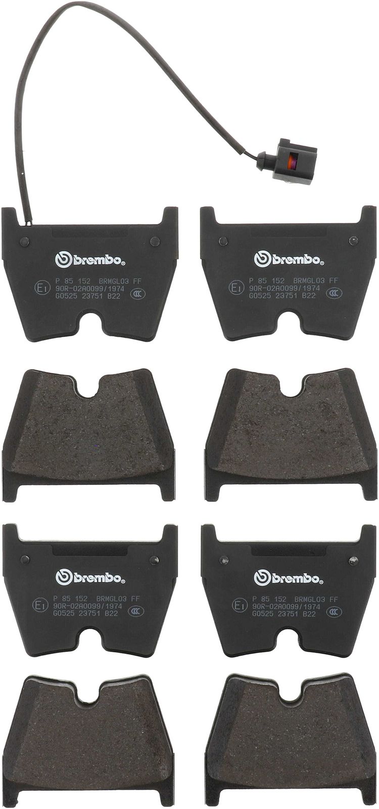 PRIME Low-Met Front Disc Brake Pad Set - P85152_01