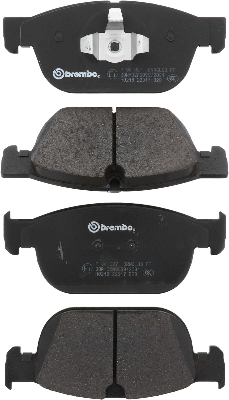 PRIME Low-Met Front Disc Brake Pad Set - P86027_01