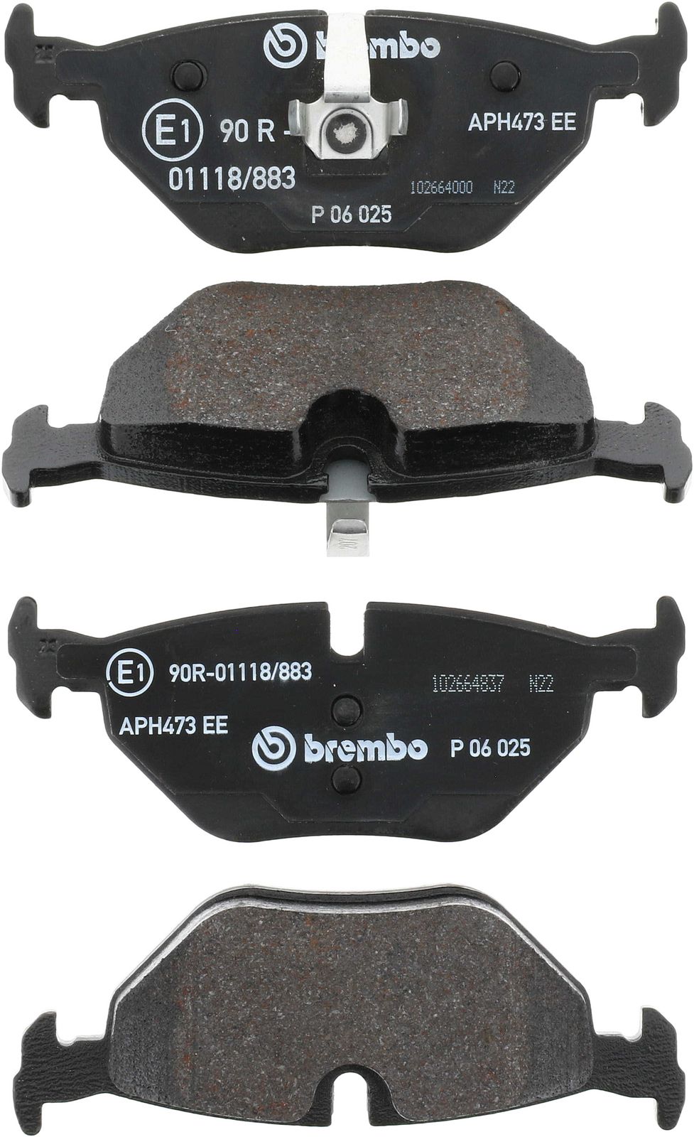 PRIME Low-Met Rear Disc Brake Pad Set - P06025_01