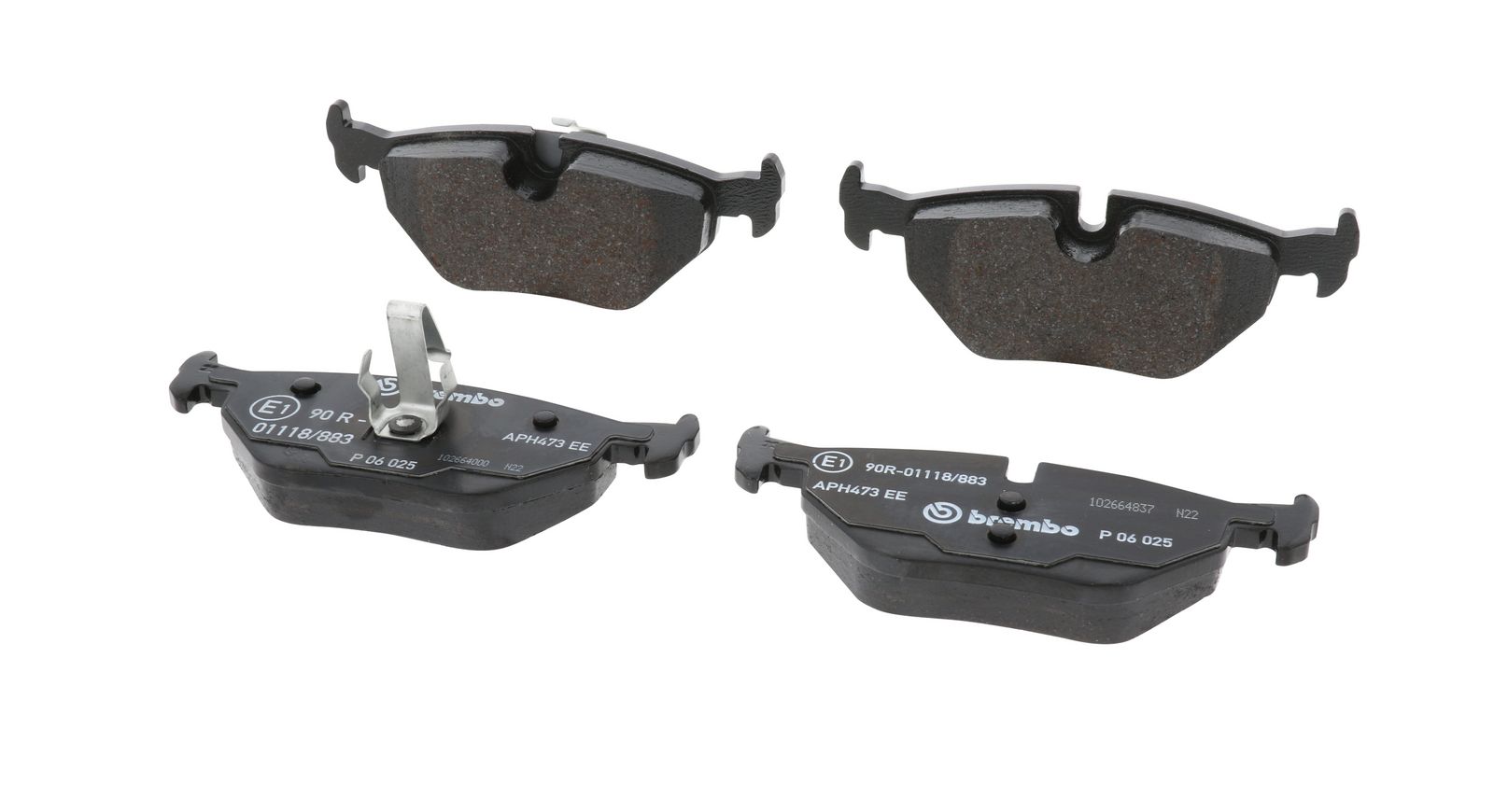 PRIME Low-Met Rear Disc Brake Pad Set - P06025_05