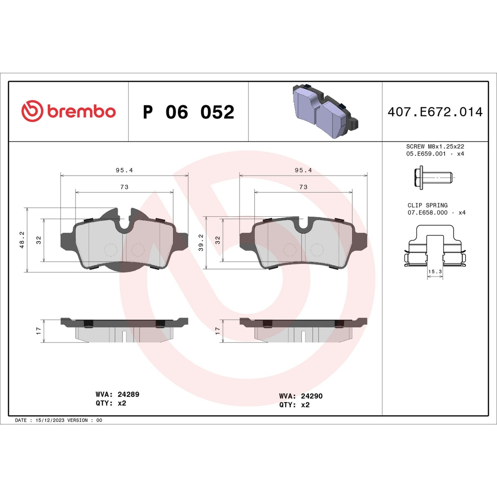 PRIME Low-Met Rear Disc Brake Pad Set - P06052_04