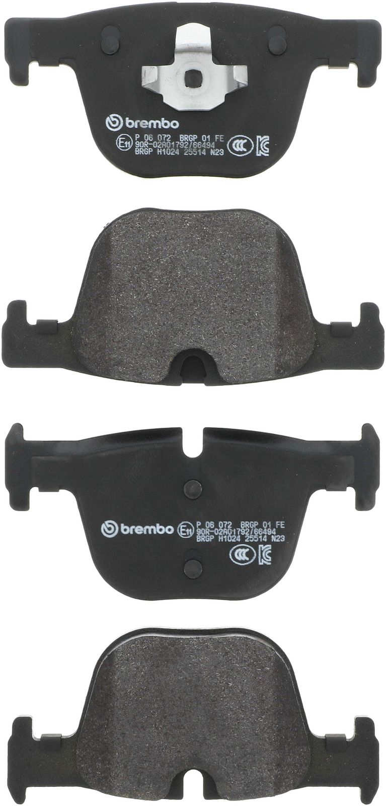 PRIME Low-Met Rear Disc Brake Pad Set - P06072_01