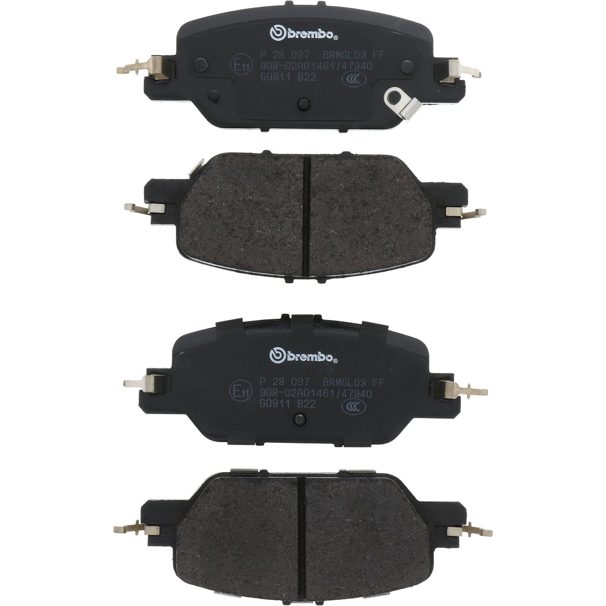 PRIME Low-Met Rear Disc Brake Pad Set - P28097_03
