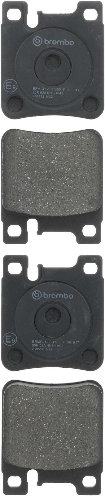 PRIME Low-Met Rear Disc Brake Pad Set - P50017_01