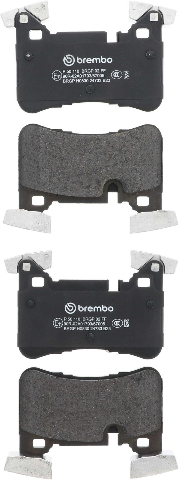 PRIME Low-Met Rear Disc Brake Pad Set - P50110_01