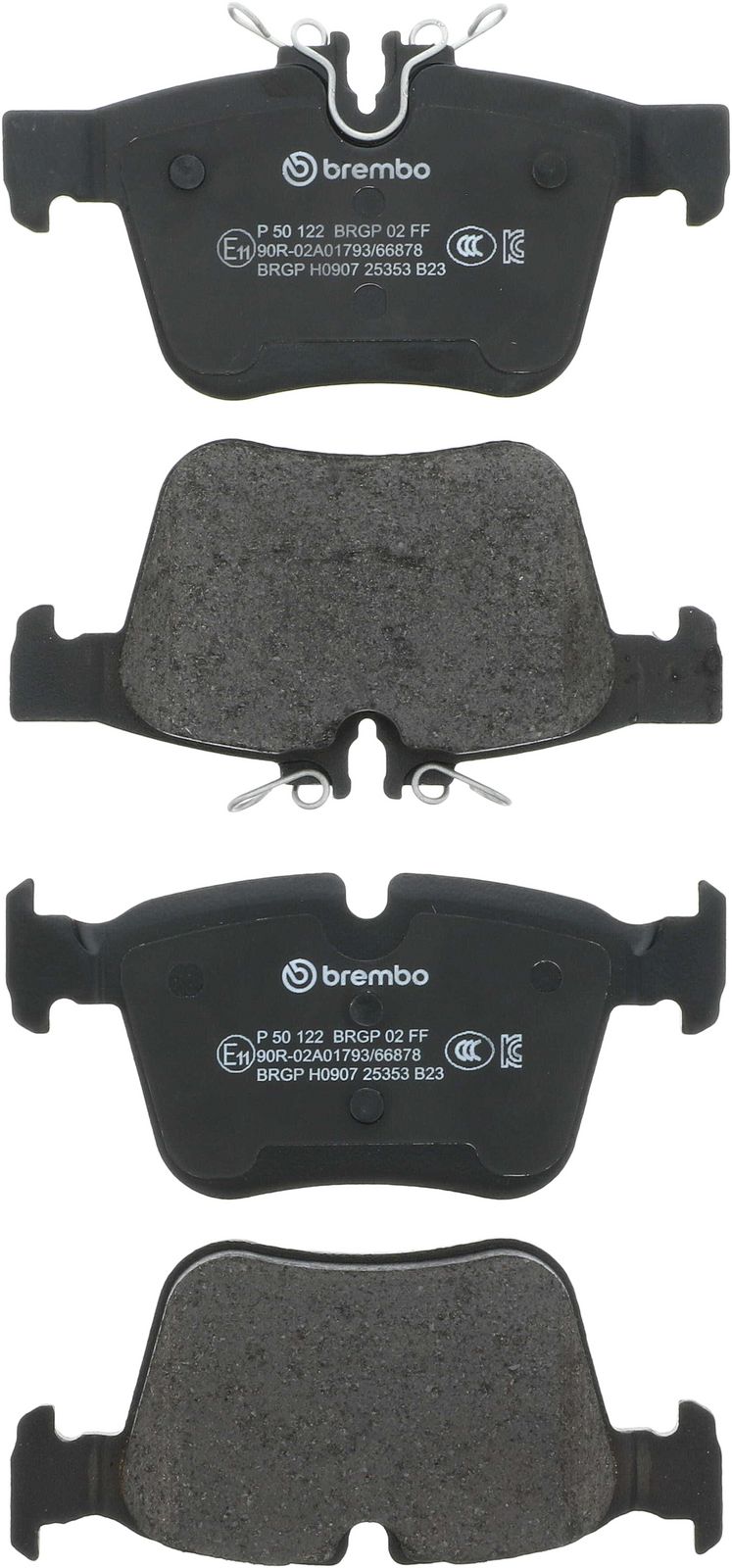 PRIME Low-Met Rear Disc Brake Pad Set - P50122_01