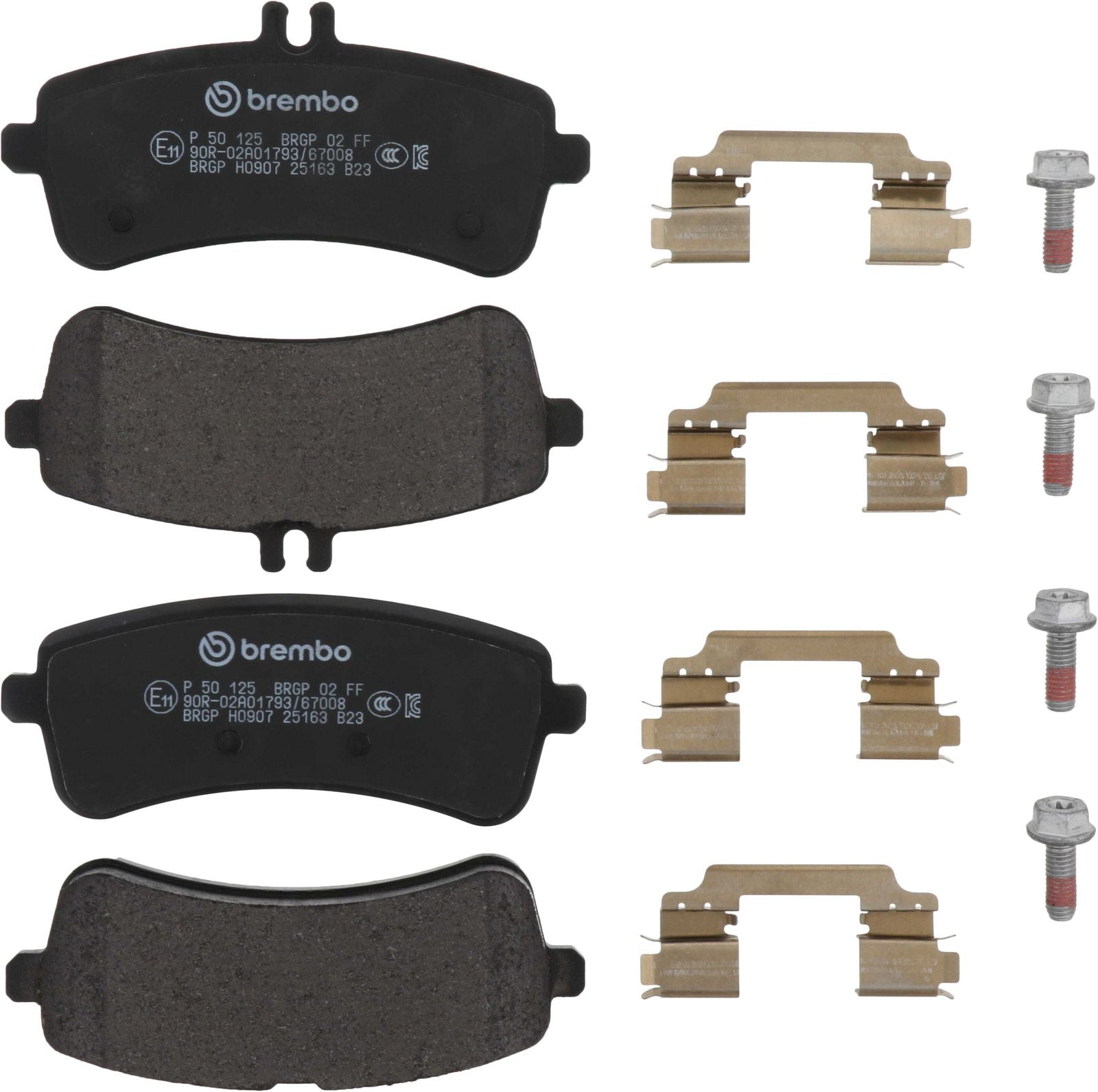 PRIME Low-Met Rear Disc Brake Pad Set - P50125_01