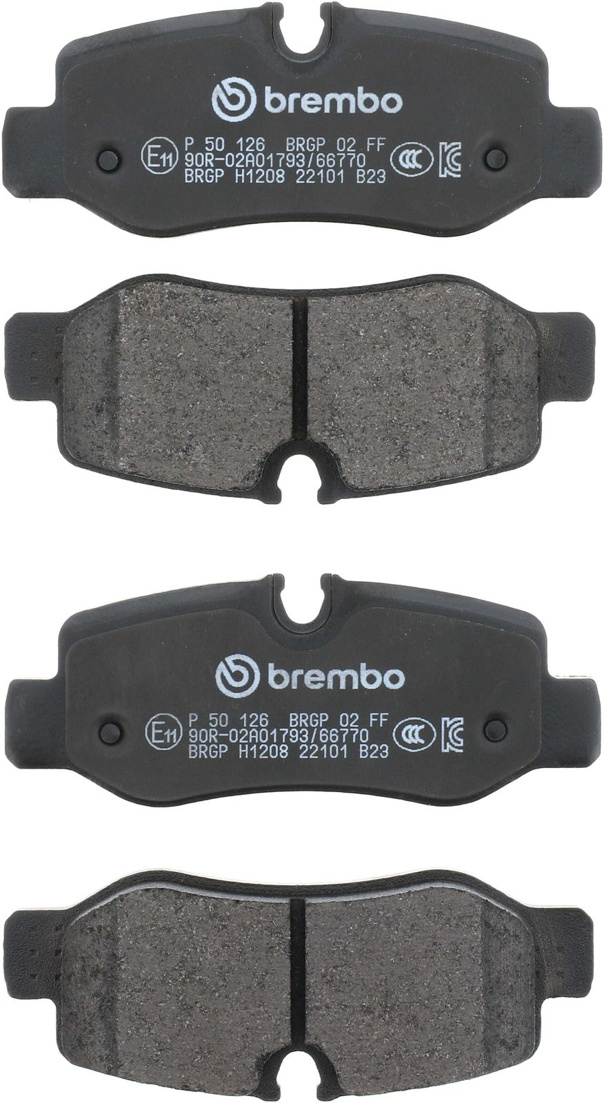 PRIME Low-Met Rear Disc Brake Pad Set - P50126_01