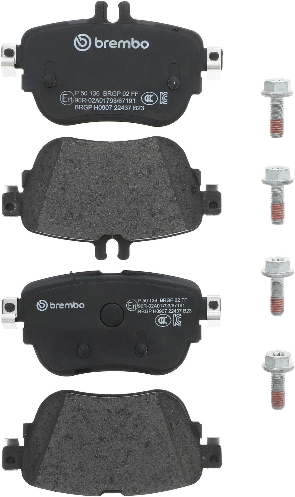 PRIME Low-Met Rear Disc Brake Pad Set - P50136_01