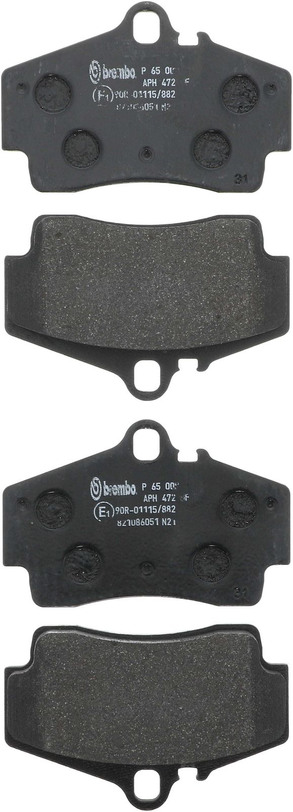 PRIME Low-Met Rear Disc Brake Pad Set - P65008_01