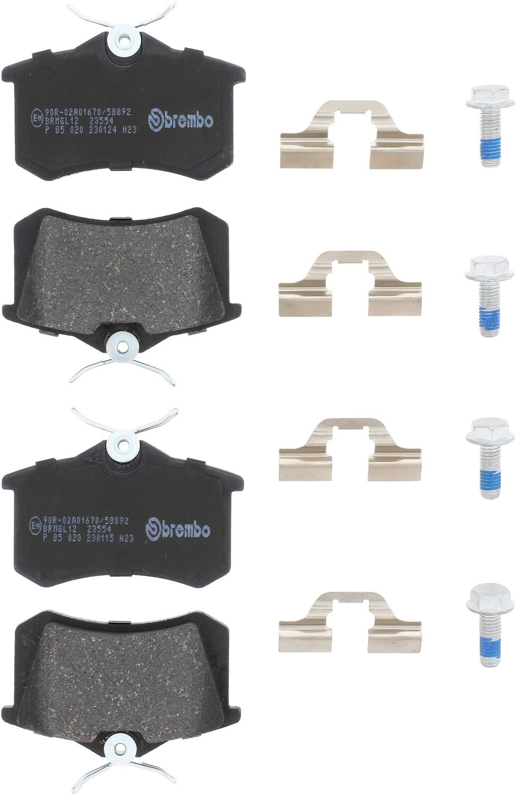 PRIME Low-Met Rear Disc Brake Pad Set - P85020_01