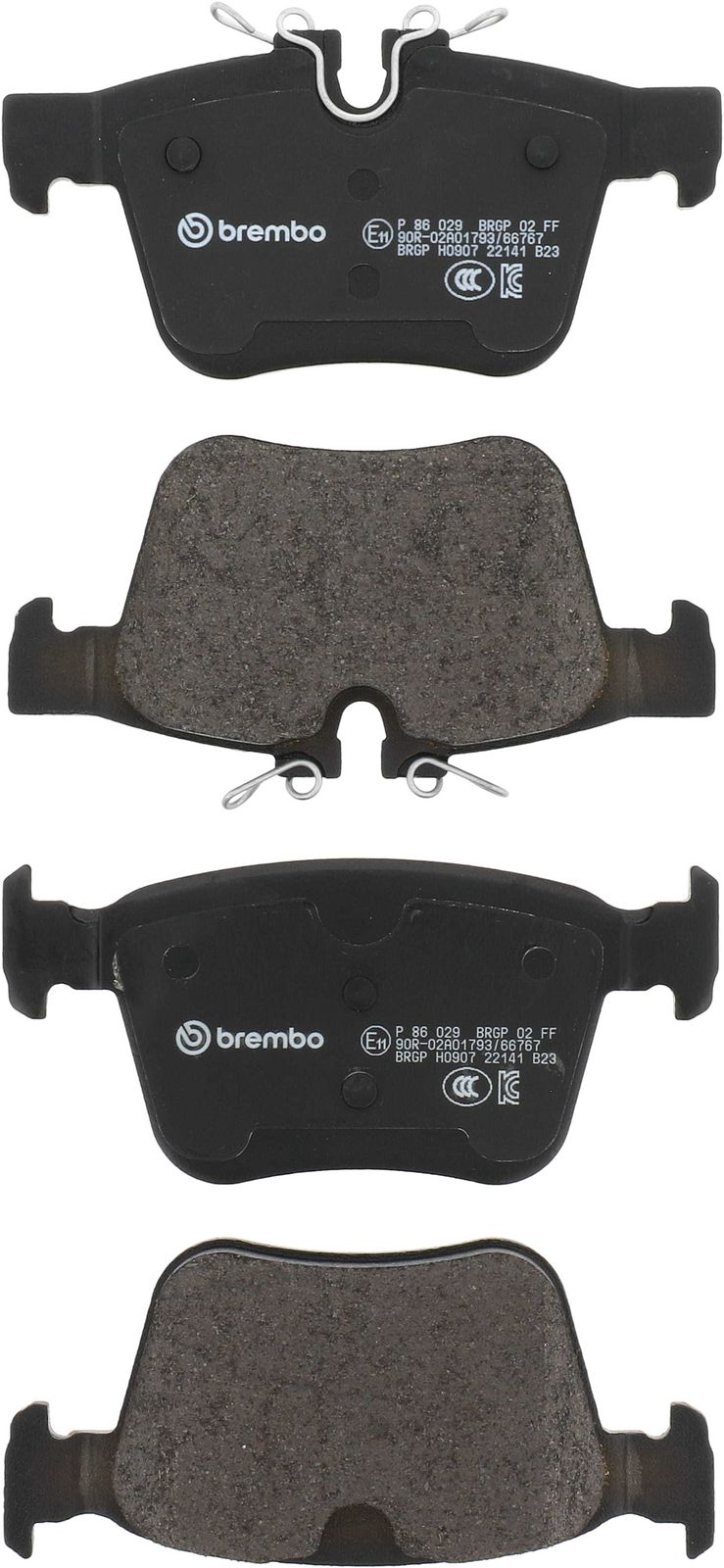 PRIME Low-Met Rear Disc Brake Pad Set - P86029_01