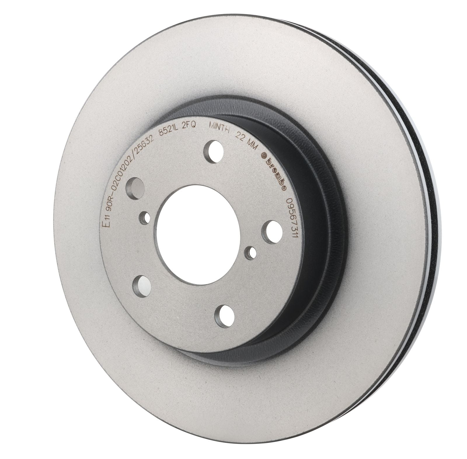 PRIME UV Coated Front Disc Brake Rotor - 09.5673.11_09