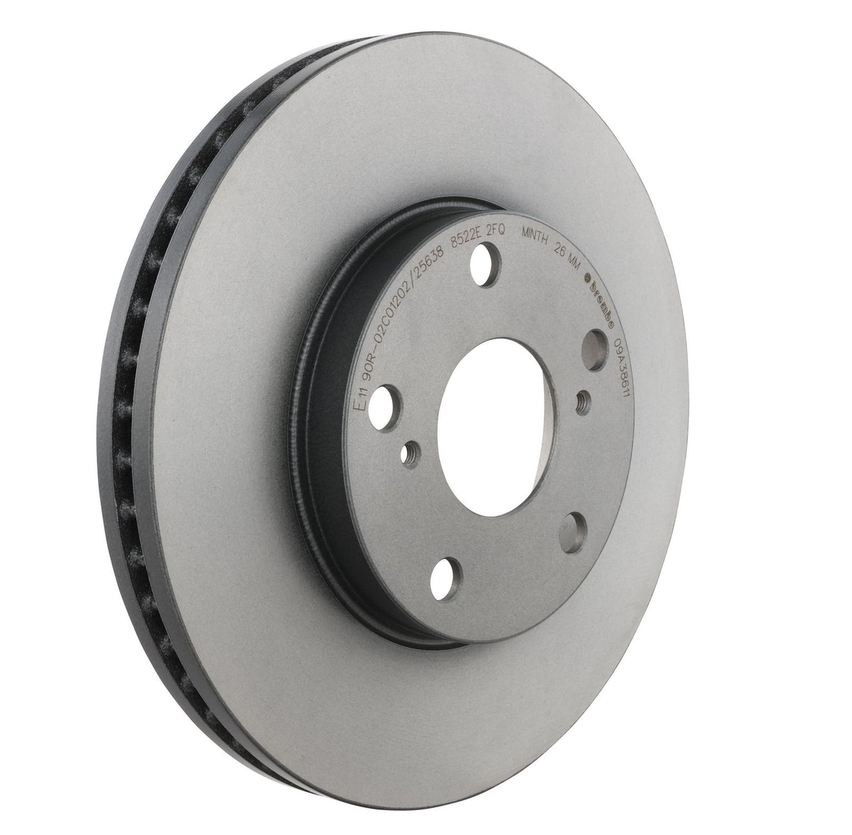 PRIME UV Coated Front Disc Brake Rotor - 09.A386.11_22