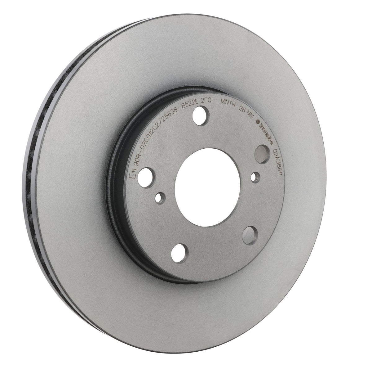 PRIME UV Coated Front Disc Brake Rotor - 09.A386.11_23