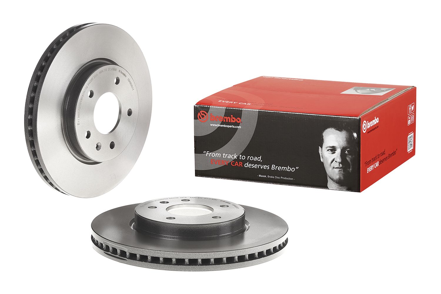 PRIME UV Coated Front Disc Brake Rotor - 09.A630.11_01