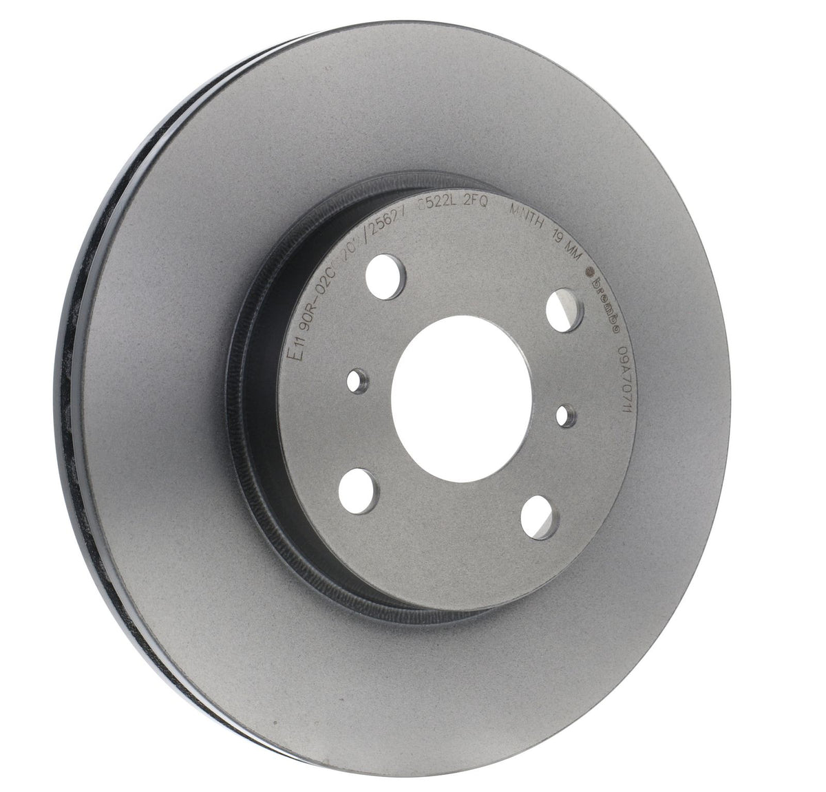 PRIME UV Coated Front Disc Brake Rotor - 09.A707.11_23