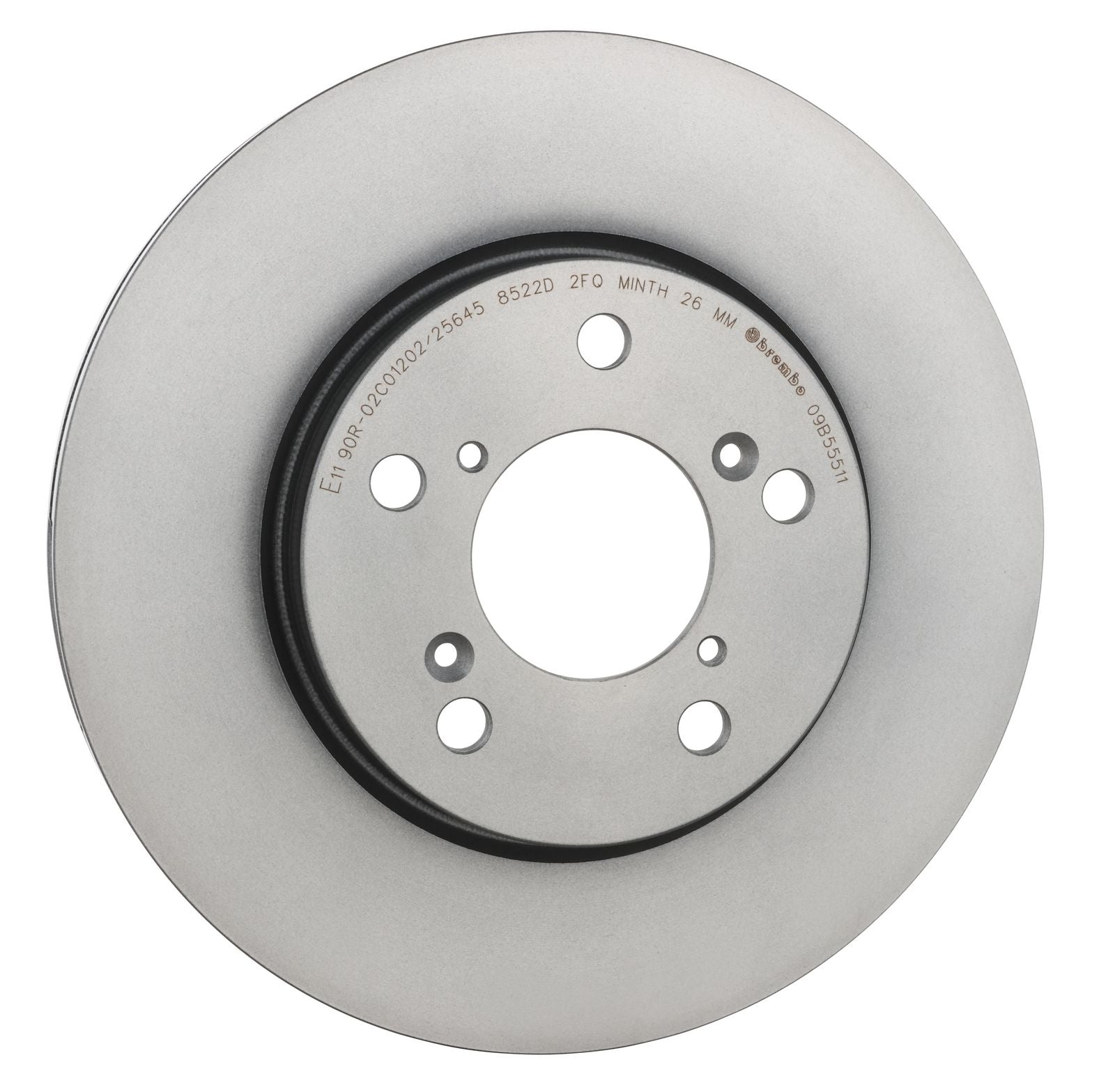PRIME UV Coated Front Disc Brake Rotor - 09.B555.11_25