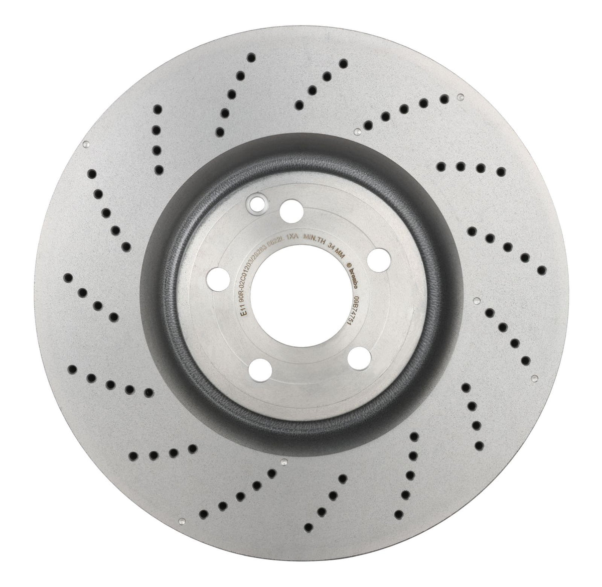 PRIME UV Coated Front Disc Brake Rotor - 09.B747.51_01