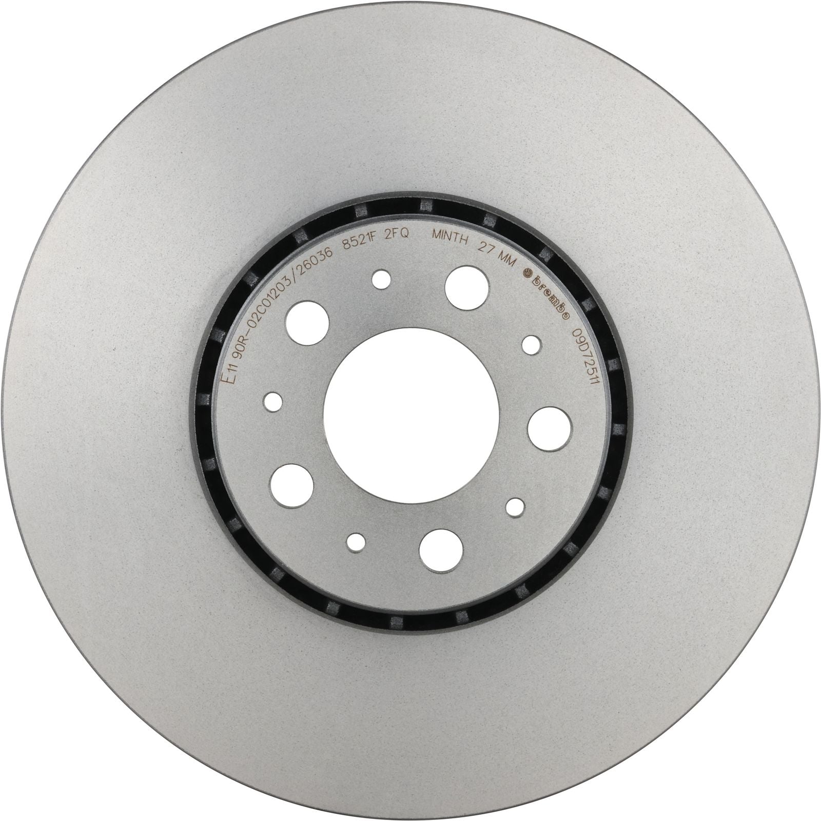 PRIME UV Coated Front Disc Brake Rotor - 09.D725.11_03