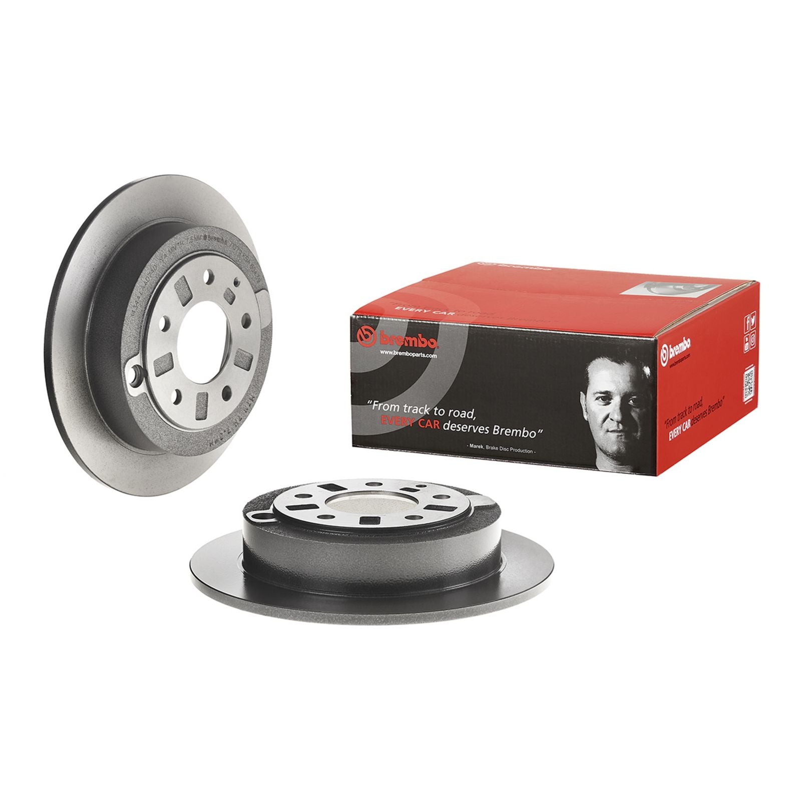 PRIME UV Coated Rear Disc Brake Rotor - 08.7107.11_01