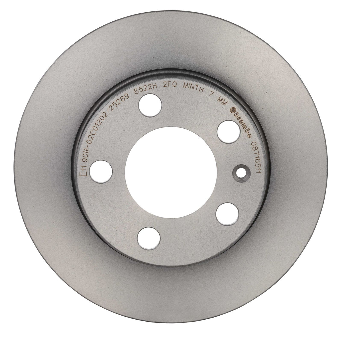 PRIME UV Coated Rear Disc Brake Rotor - 08.7165.11_08