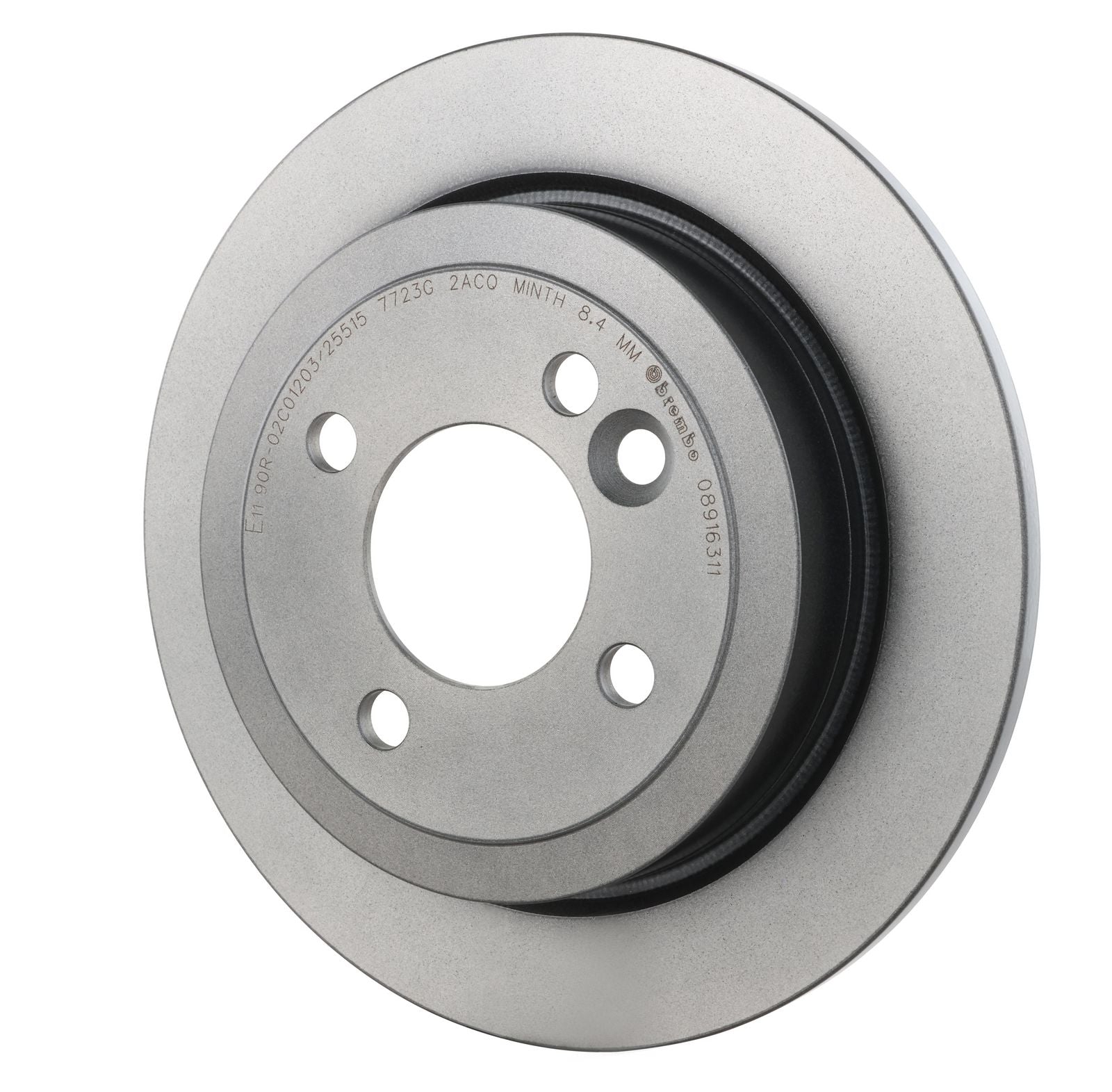 PRIME UV Coated Rear Disc Brake Rotor - 08.9163.11_09