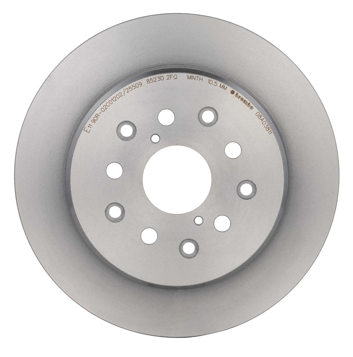 PRIME UV Coated Rear Disc Brake Rotor - 08.A038.11_02