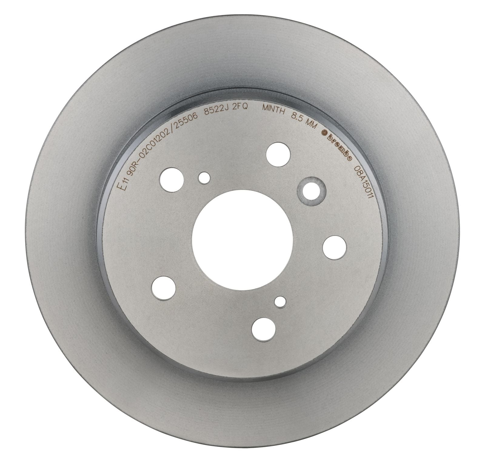 PRIME UV Coated Rear Disc Brake Rotor - 08.A150.11_06