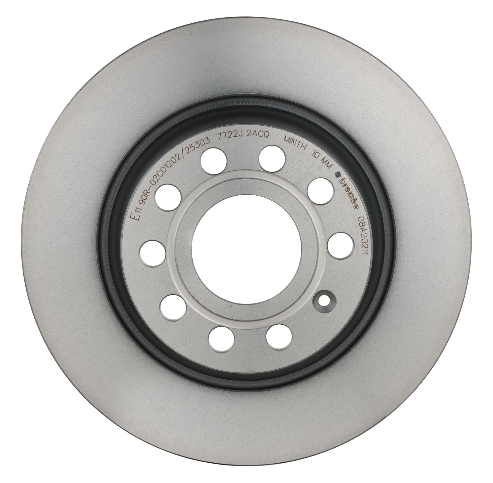 PRIME UV Coated Rear Disc Brake Rotor - 08.A202.11_08