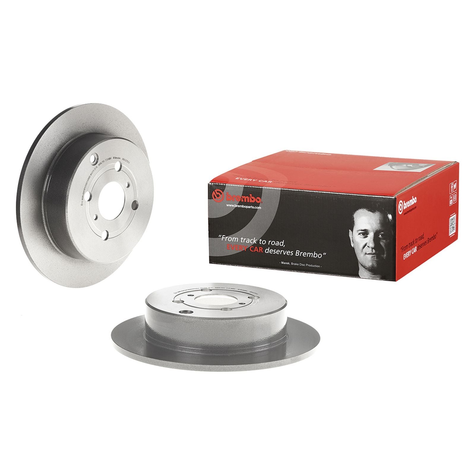 PRIME UV Coated Rear Disc Brake Rotor - 08.A273.11_01
