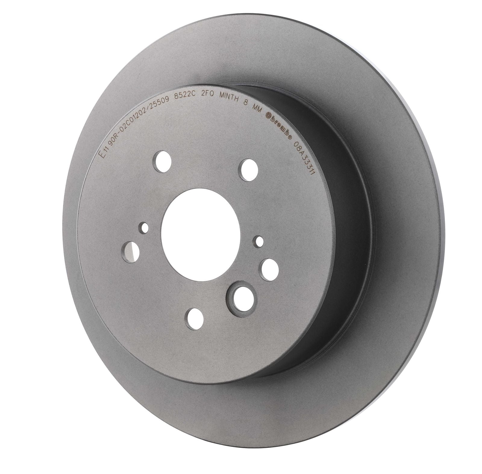 PRIME UV Coated Rear Disc Brake Rotor - 08.A333.11_08
