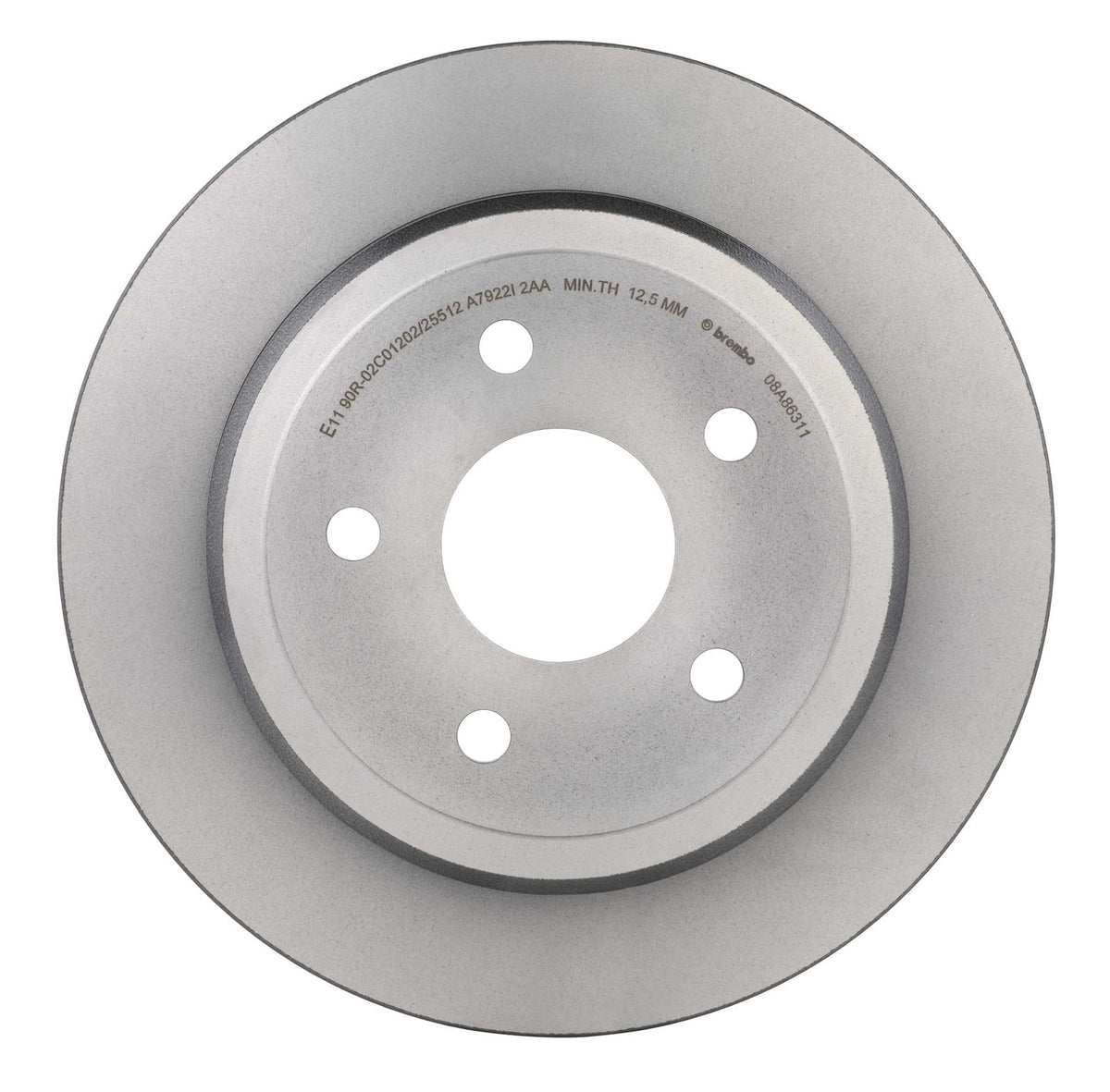 PRIME UV Coated Rear Disc Brake Rotor - 08.A863.11_02