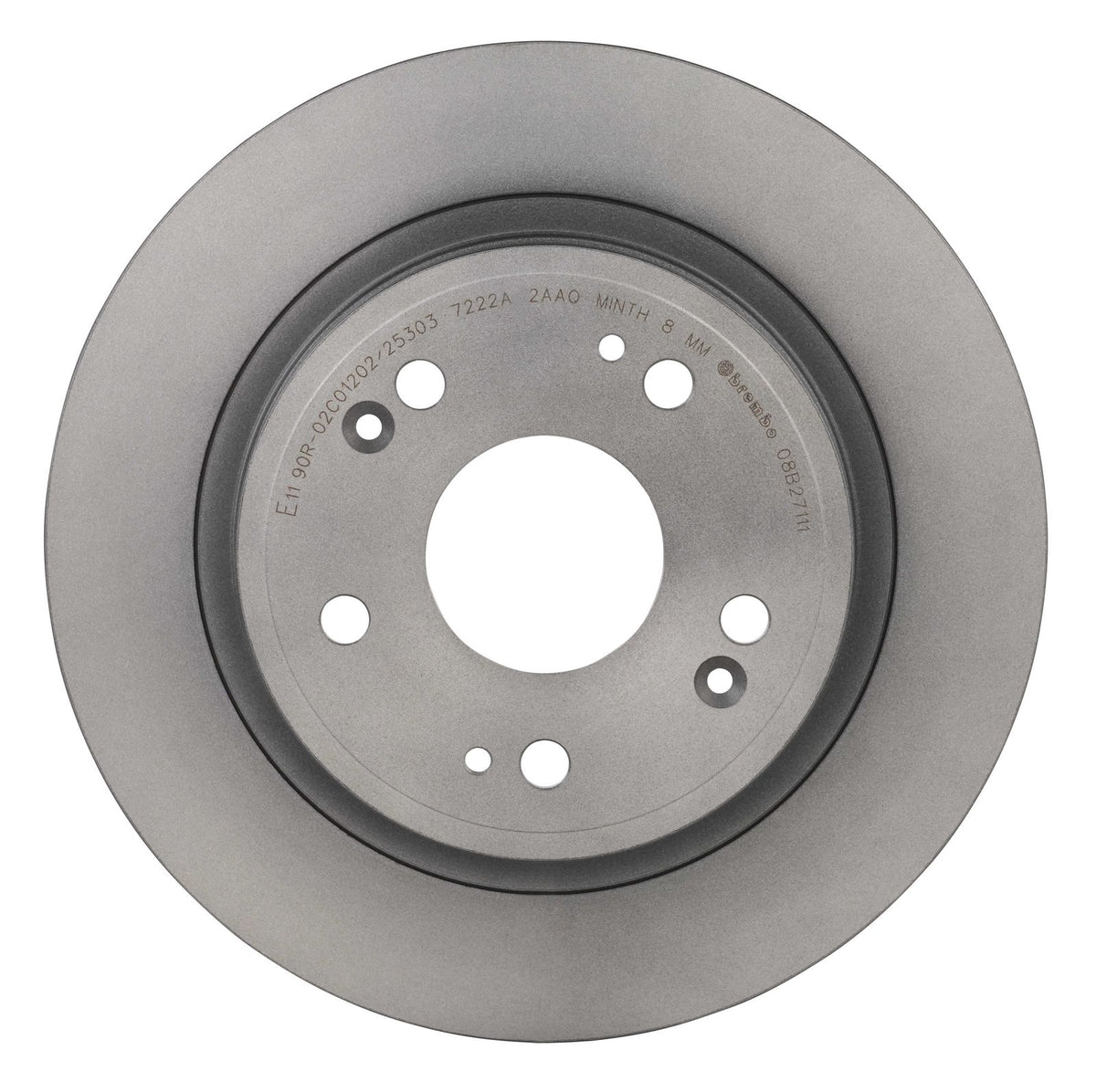 PRIME UV Coated Rear Disc Brake Rotor - 08.B271.11_08