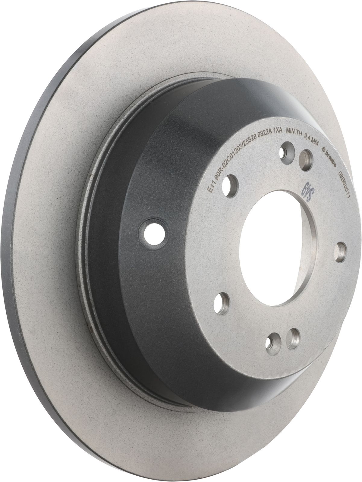 PRIME UV Coated Rear Disc Brake Rotor - 08.B605.11_01