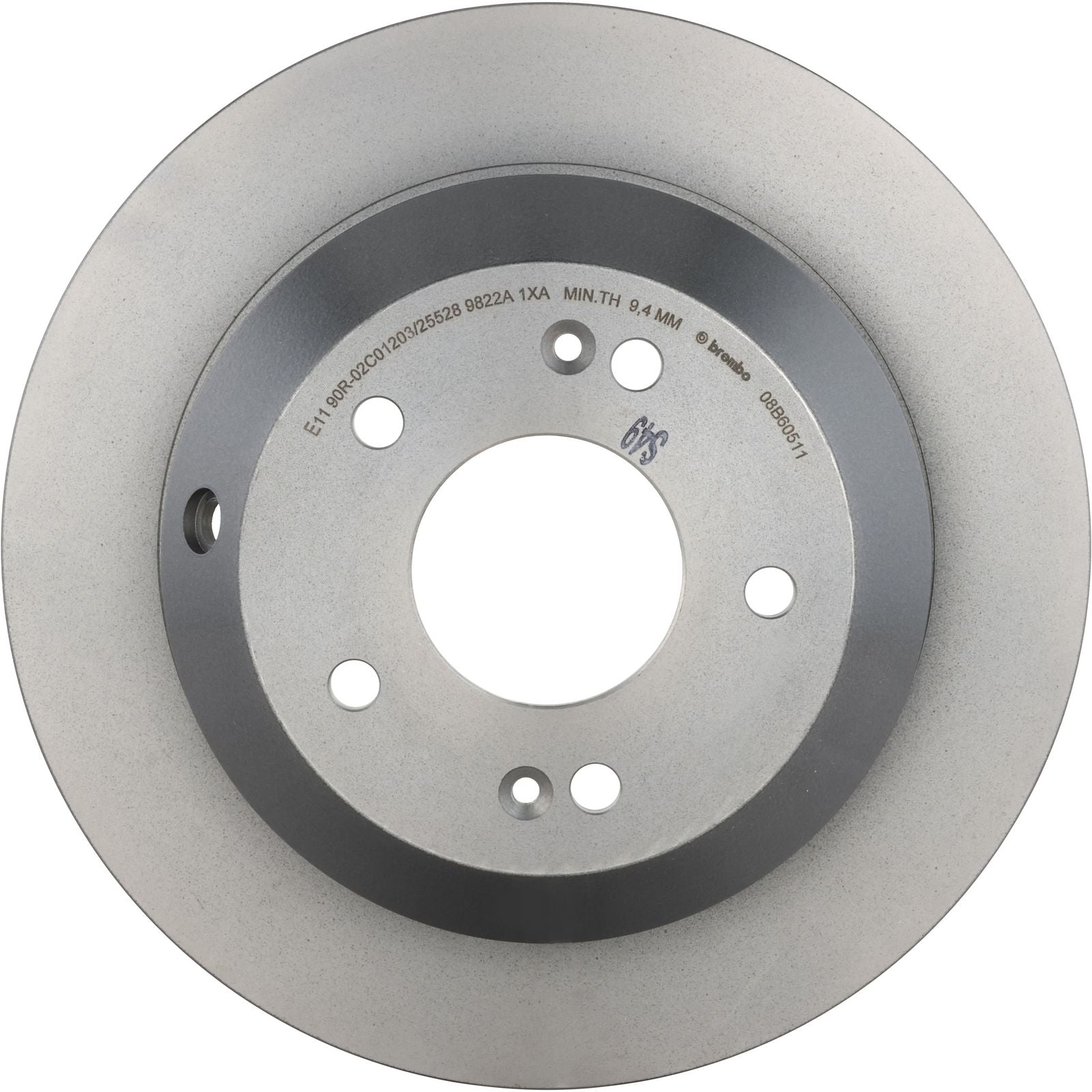 PRIME UV Coated Rear Disc Brake Rotor - 08.B605.11_28
