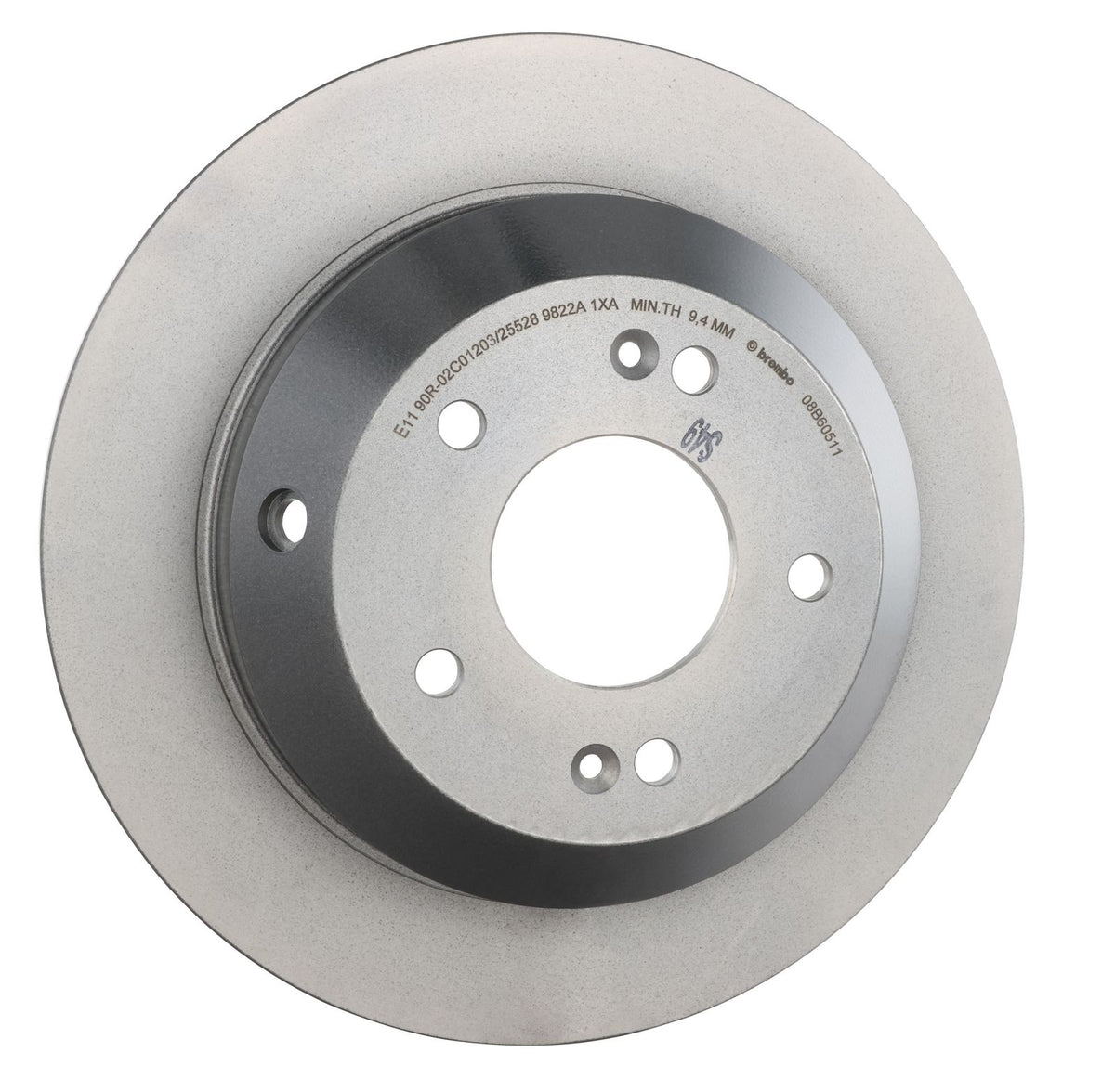 PRIME UV Coated Rear Disc Brake Rotor - 08.B605.11_25