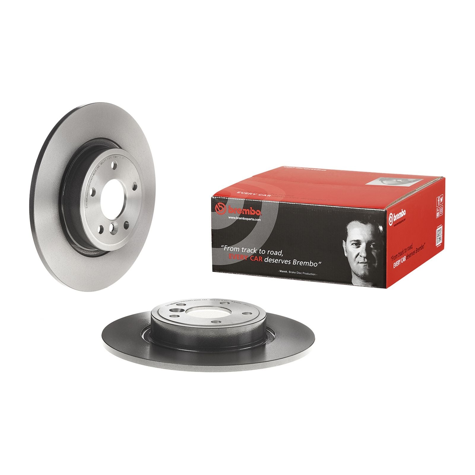 PRIME UV Coated Rear Disc Brake Rotor - 08.C208.21_01